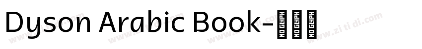 Dyson Arabic Book字体转换